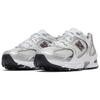 New Balance 530 Серебряные бордовые кроссовки унисекс MR530GS