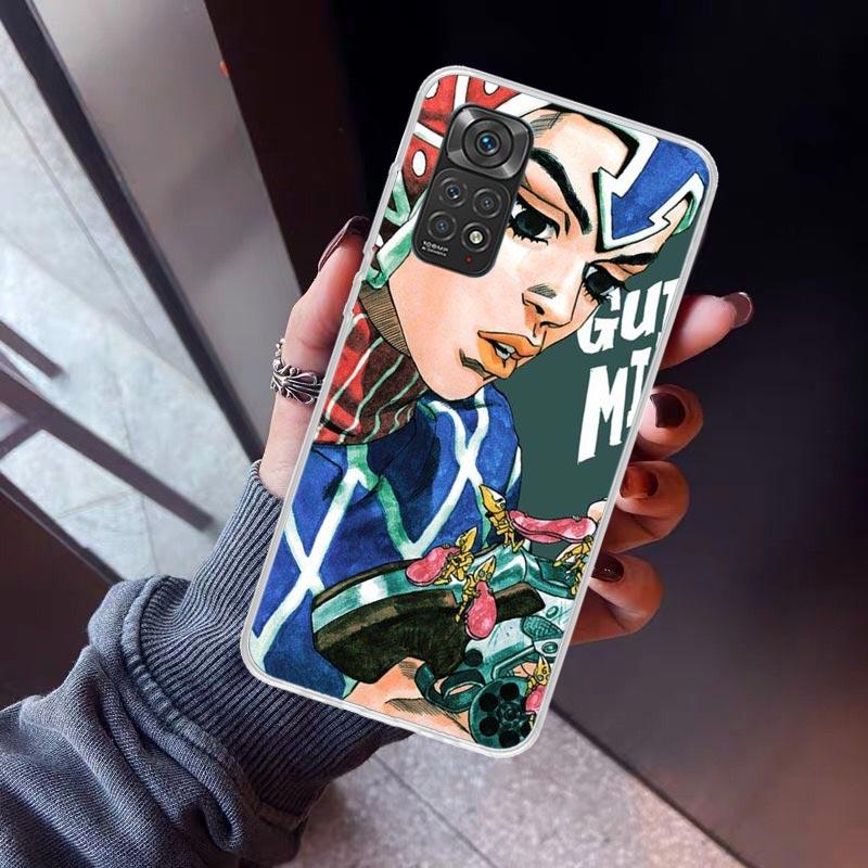 JoJo Adventure Guido Mista Phone Case For Xiaomi Redmi Note 10 11 12 13 14 15 Pro Plus 11S 12S 14S 11T 11E 10S Soft TPU Back Cov