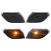 Smoke Front Fender LED Side Marker Light Amber Turn Signal Parking Lamp for Jeep Wrangler JL