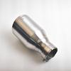 RE Exhaust nozzle 304 stainless steel silvery brushed single tube car exhaust nozzle 2.5 inches 4.5 inches car exhaust nozzle