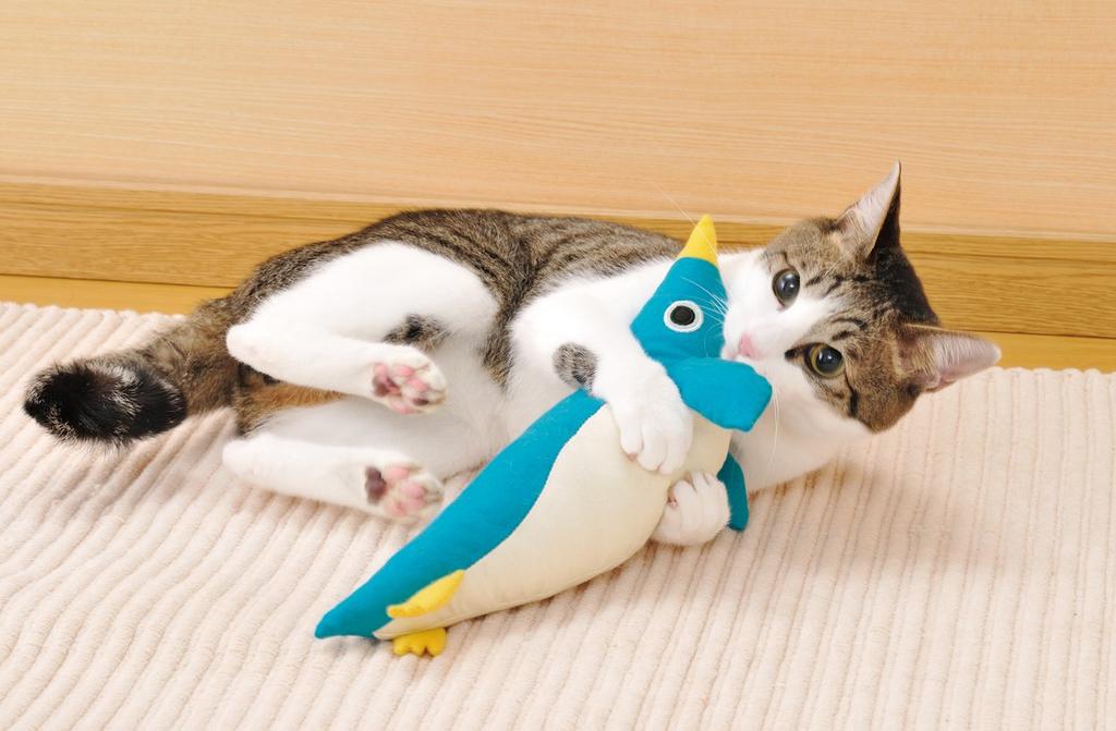 Petio Cat Toy Kigurumi Penguin for Cats X 2 (Bulk Purchase)