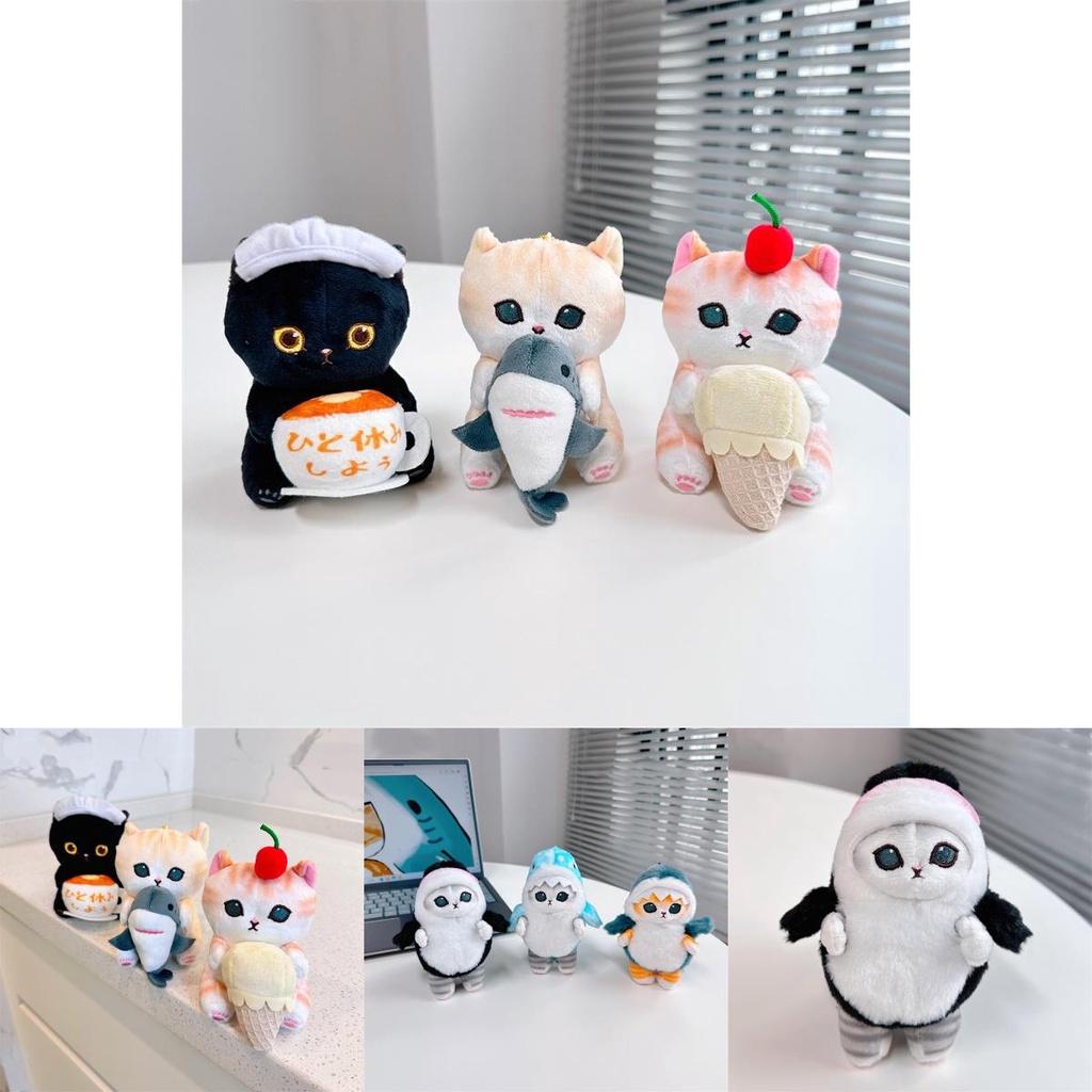 Cute Shark Cat Soft Plush Doll For Kids Xmas Gift
