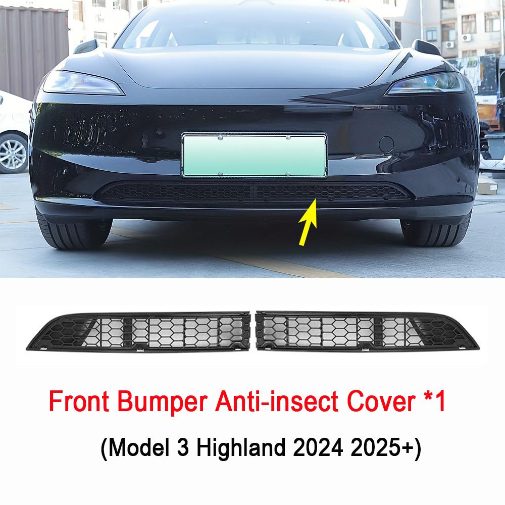 Защитная решетка переднего бампера, вставки в решетку, сетка для Tesla Model Y Juniper Launch Model 3 2025 2024, крышка вентиляционного отверстия воздухозаборника, аксессуары для бампера