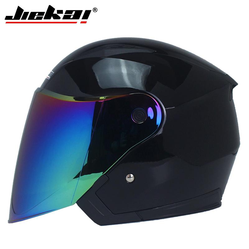 Genuine JIEKAI Helmet Motorcycle Motorbike Dual Lens Summer Winter Open Face Helmet Moto capacete para motocicleta casco516