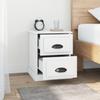 VidaXL Bedside Table White 39x39x47.5 Cm Engineered Wood 816144