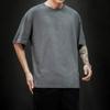 New Summer Men's T Shirt Fashion Solid T Shirt Mens Oversized Hip Hop Short Sleeve Casual Cotton Men's Streetwear Top Tees