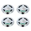 Uxcell 4Pcs 16 Ohm Small Speaker Metal Shell Round Internal Micro Magnet Speaker Mini Speaker for DVD EVD Multimedia Mobile Portable Advertising