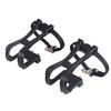 1 Pair Bicycle Pedal Cycling Bike Toe Clip Pedals With Strap Belts