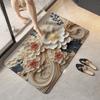 3D трехмерный расширяющийся напольный коврик из диатомитовой грязи для ванной комнаты, кухни, столовой, нескользящий, грязеотталкивающий, впитывающий коврик, бытовой грязеотталкивающий износостойк