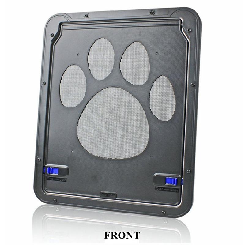 Дверь для домашних животных, запираемая, с функцией самозакрывания, прочная сетчатая дверь для собак, кошек, легкий сейф, свободный вход в дом