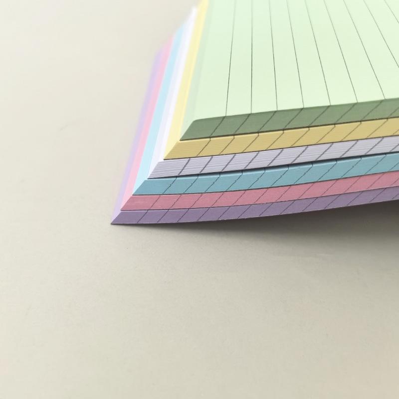 A5 Color Lined Sticky Note Pad - Tearable Memo Notebook Planner