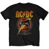 ACDC Рок-группа Одежда Периферийный Принт Летний Роскошный Бренд Чистый Хлопок Мужская и Женская Футболка Короткий Рукав