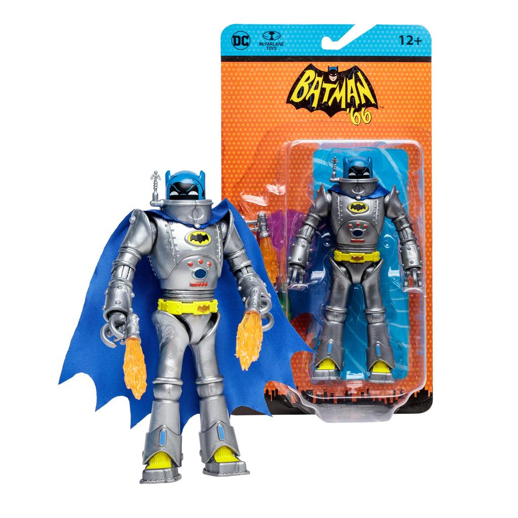McFarlane Toys DC Retro Robot Batman 66 футов Фигурка - (Комиксы о Бэтмене) 6"