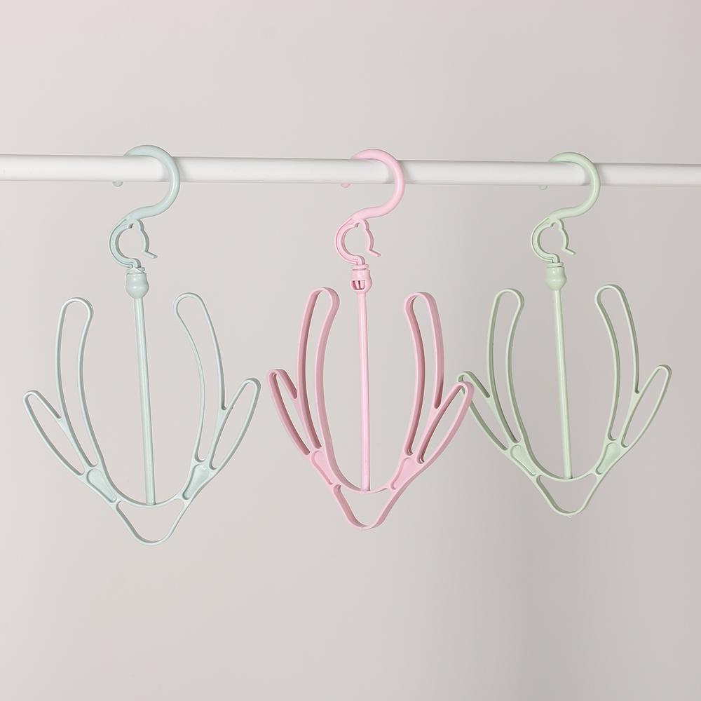 New Clothes Plastic Shoe Racks Storage Shelf Drying Hanger 2 Hooks