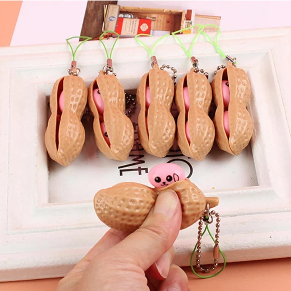 Anti-stress Anti-stress Fidget Toy Gifts Peanut Pendant New Peanut Key Chain