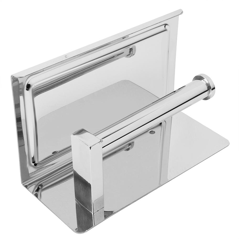 Держатель рулонной бумаги для ванной из нержавеющей стали Стойка для хранения бумажных полотенец Держатель для телефона