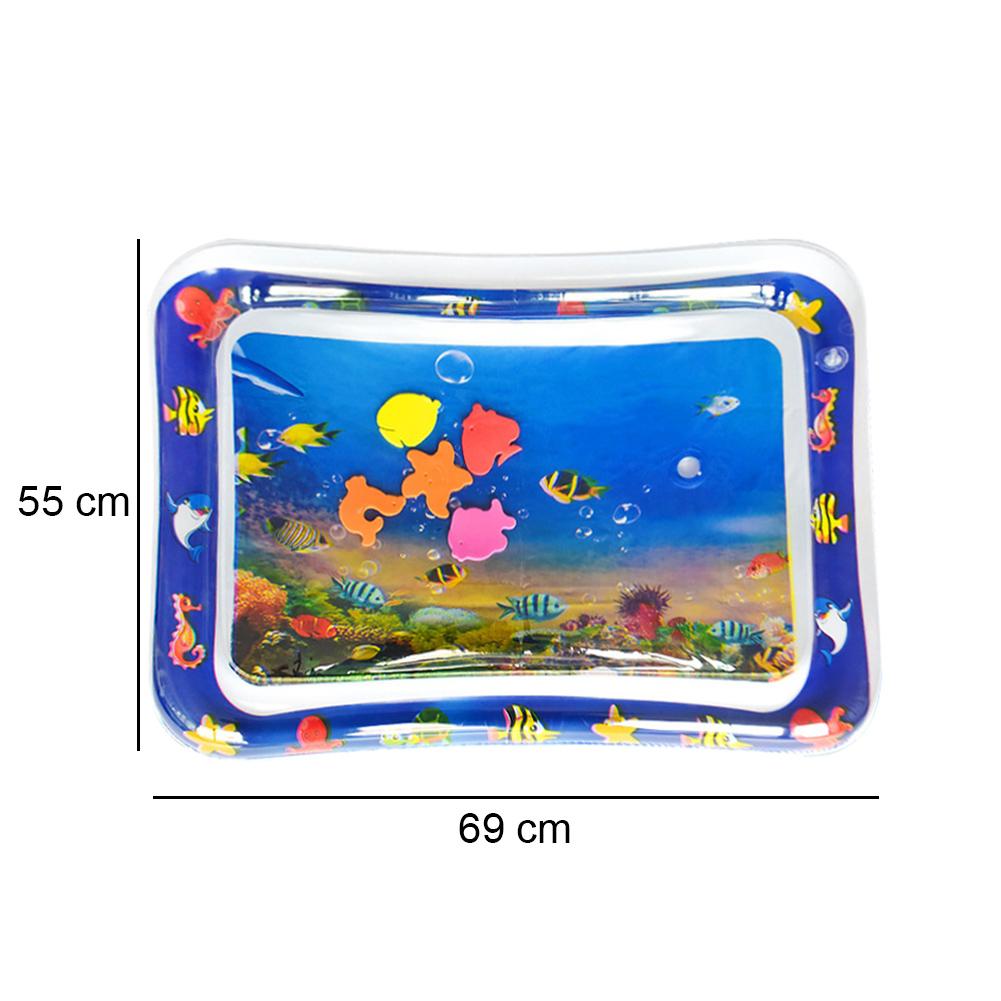 Водный сенсорный игровой коврик, утолщенный надувной водный коврик для кошек, собак, домашних животных, игровой коврик с рыбой, океаном, детская защитная подушка, ледяной коврик