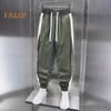 Men's Cargo Pants Sweatpants Drawstring Waist Joggers Pants with Pockets Letter Print Color Blocking Loose Pants for Sports Street