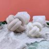 Новая силиконовая форма для свечи 'Узел крест-накрест', 3D, шпагат, сферическая, принадлежности для изготовления свечей, инструмент для литья мыла, гипса, эпоксидной смолы, ручной работы