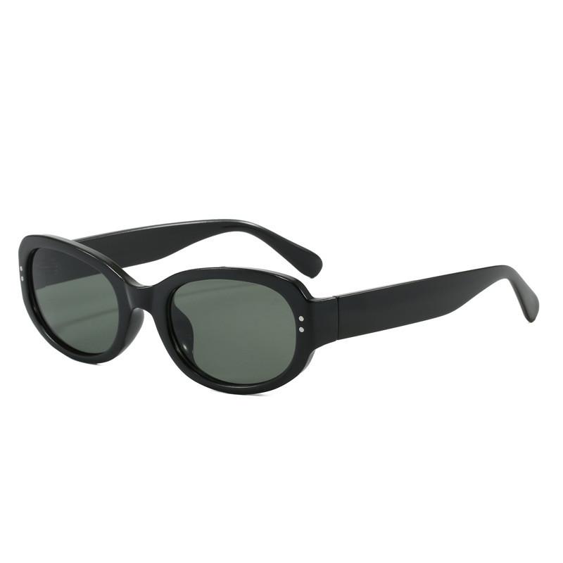 Korean Style Oval Sunglasses For Women With Uv400 Protection And Polarized Lenses For Outdoor Travel And Fashion