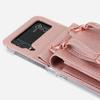 Кожаный чехол-кошелек с ремешком через плечо для Samsung Galaxy Z Flip 4 Flip3 5G Funda, роскошный кошелек-кошелёк-кошелёк, держатель для карт, чехол для телефона