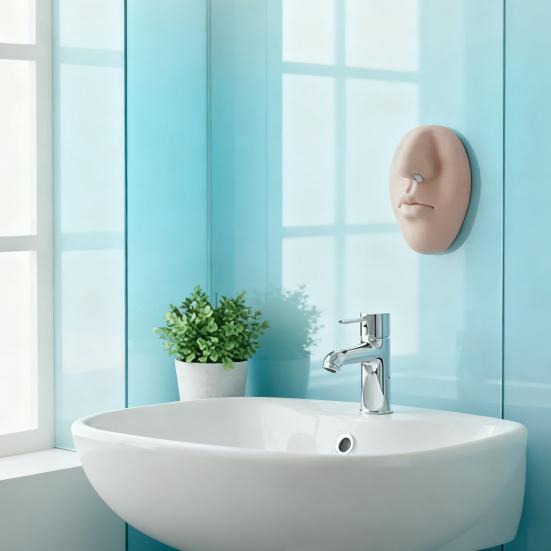 Настенный дозатор мыла Yousheng в форме носа с прочной клейкой основой, легко сжимаемый силиконовый насос для жидкого мыла