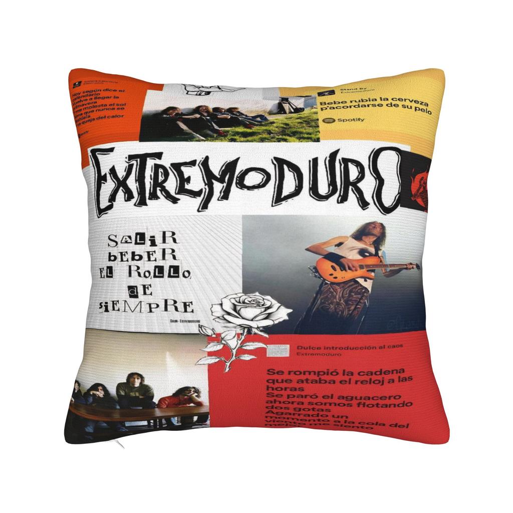 Extremoduro Spanish Hard Rock Band Pillow Case Robe Iniesta Comfy Pillow Cover For Living Room Bed Chair Fashion Pillowcases