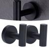 2 PCS Stainless Steel Towel Hook Compact Design Coat Hook Robe Hook  Bathroom Kitchen Garage Closet