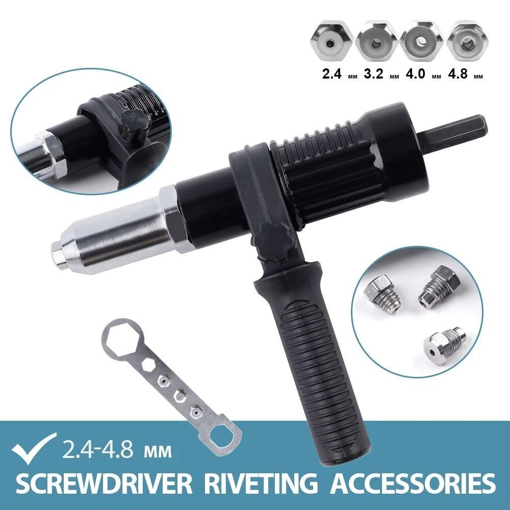 2.4-4.8 MM Electric Rivet Tool Quick Connect Blind Rivet Tool Riveting Nut Machine DIY Projects
