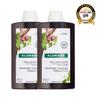 Klorane Quinine Edelweiss Shampoo Double Plan (400ml+400ml) (Scalp Vitality & Hair Strengthening)