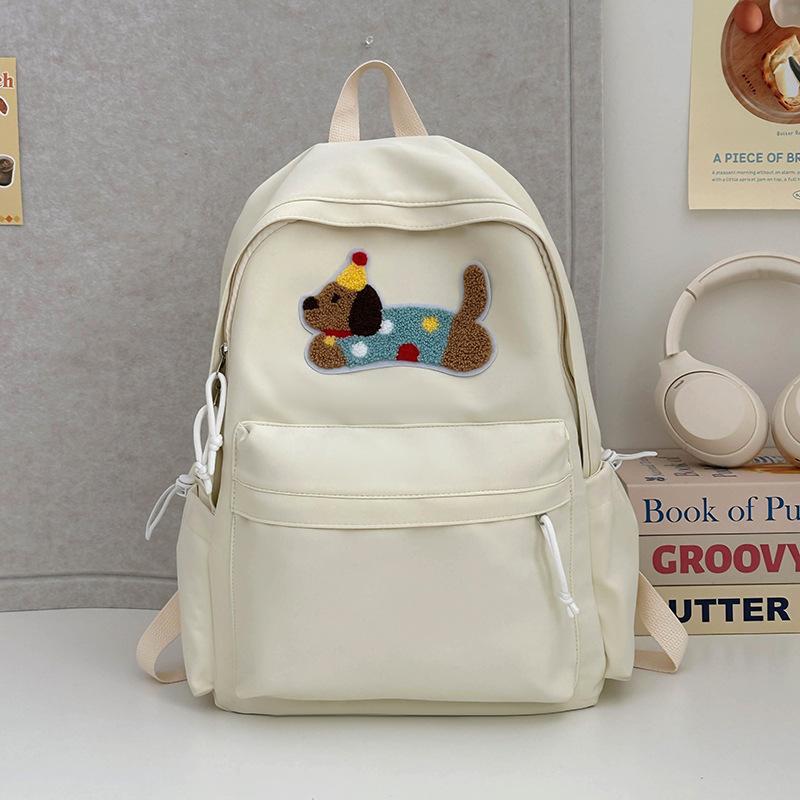 High Appearance Level Girl Schoolbag Cute Cartoon Dog School Backpack for Junior High School Students