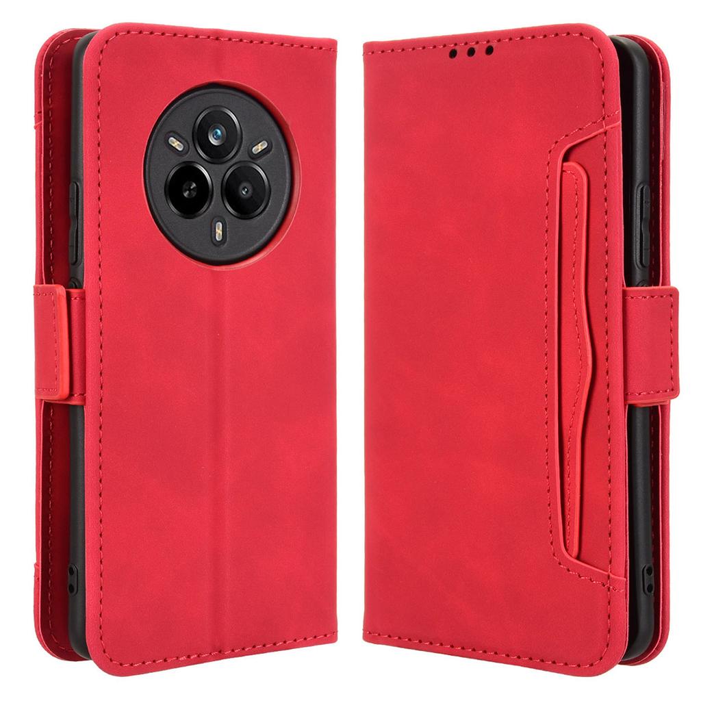For Realme 14 Pro 5G Leather Case Phone Wallet Cover with Multiple Card Slots