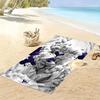 Spurs logo Print Beach Towel, Large Soft Quick Dry Towel for Beach Camping Swimming