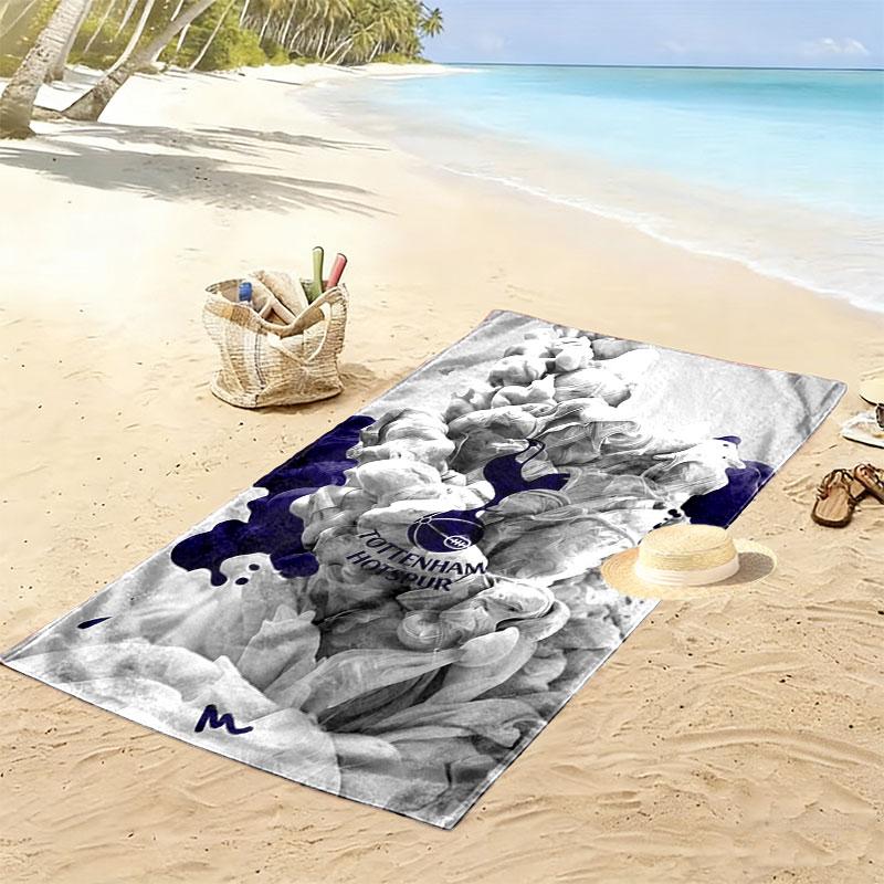 Spurs logo Print Beach Towel, Large Soft Quick Dry Towel for Beach Camping Swimming