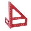 Lunari Right Angle Ruler 90 Degree 45 Degree Multifunctional Aluminum Woodworking DIY Drafting Woodworking Ruler Carpenter Triangular L Shape