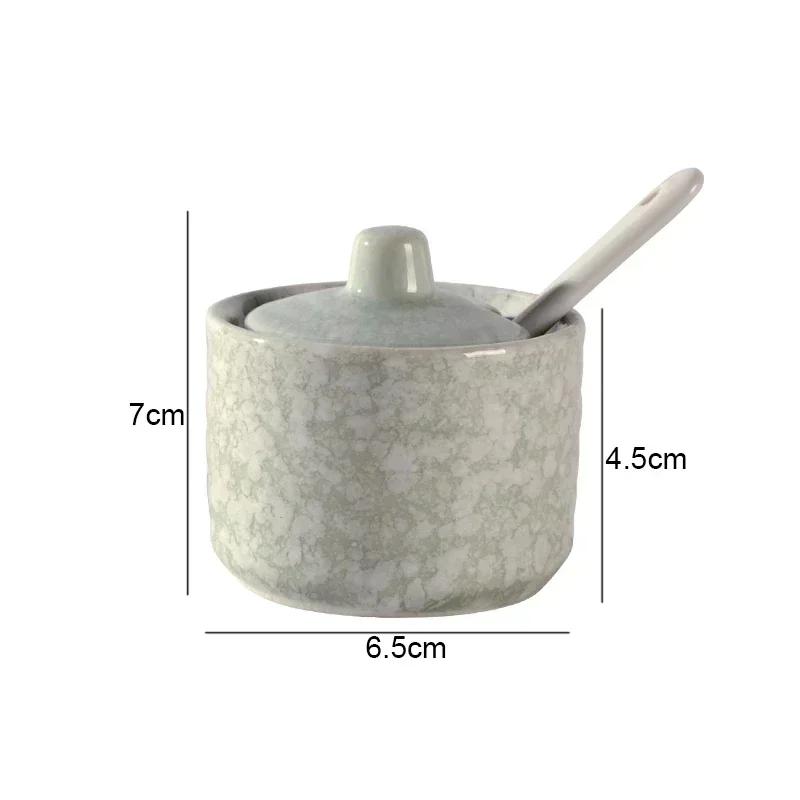 Ретро керамические банки для приправ Солонки и перечницы Кухонные принадлежности для специй Банки для специй Коробка для приправ Кухонные принадлежности