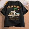 Женская повседневная футболка Outer Banks Pogue Life с принтом букв, пляжный графический дизайн, модная повседневная толстовка в стиле HipHop, унисекс, Harajuku