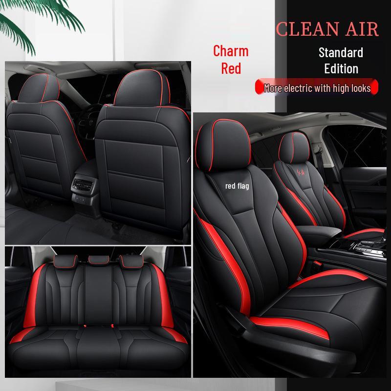 Durable Leather All-Season Full-Surround Seat Covers for Hongqi H5 - 5-Seater