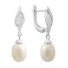 Silver Earrings with Natural Pearls (2187349)