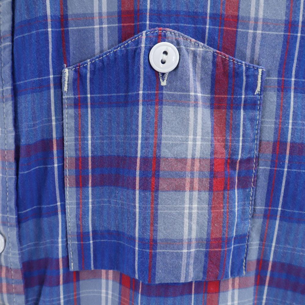 ENGINEERED GARMENTS Сделано в США Рубашка с длинным рукавом в клетку XS Синяя Мужская Б/у