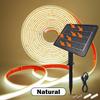 Светодиодная лента COB Неоновая LED Strip IP68 Водонепроницаемая 320 светодиодов/м Гибкая клейкая лента Веревочный светильник для дома, сада Линейное освещение DC24V Работает от солнечной энергии