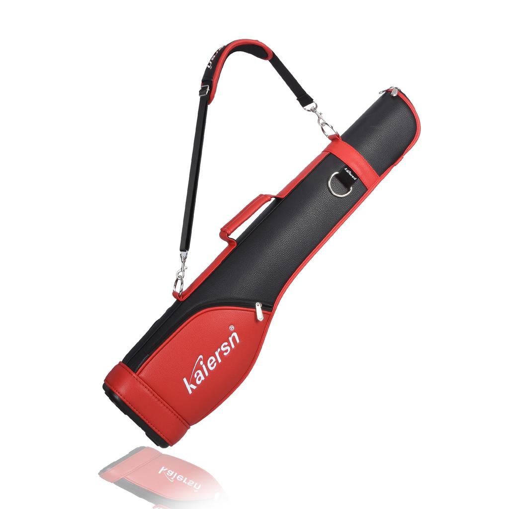 Kaiersn Park Golf Gun Bag Portable PU Lightweight Park Golf Gun Bag