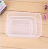 3 шт./лот кухонный контейнер соус еда коробка свежие фрукты закуски хранение здоровый пластиковый ящик ланч-бокс