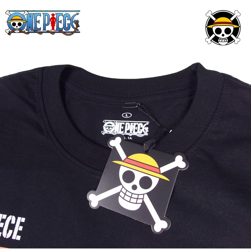 EVERSOUL ONE PIECE Short Featuring Straw Hat and Character Anime Movie XL Size T-Shirt, Sleeve, Nami, Chopper, Pirates, Luffy, Sanji, Zoro,