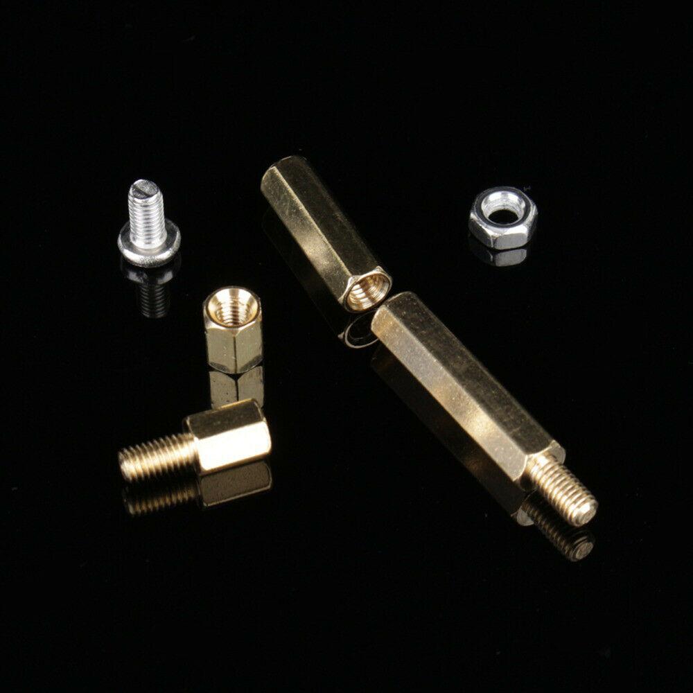 910 шт. M3 Мужской Женский шестигранный латунный комплект прокладок с винтовой гайкой и шайбой для материнской платы печатной платы