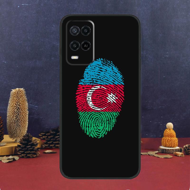 Azerbaijan Flag Case For OPPO A54 A74 A94 A98 A78 A79 A16 A76 A96 A5 A9 A17 A77 A15 A52 A72 A53 A57S Cover