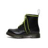 1460 Ben Smooth Leather Fashion Color Block Short Boots Unisex Boots Charcoal-Black 26917001