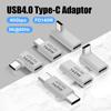 PD140W USB C Female To Male Adapter PD 3.1 Thunderbolt 3 40 Gbps Data Transfer 8K@60Hz Extension Connector for MacBook Pro/Air