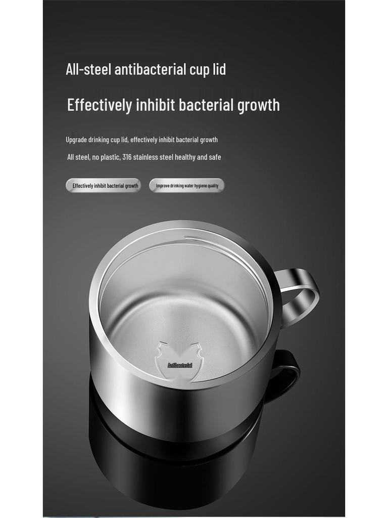 Мужская термокружка из нержавеющей стали 316 большой вместимости для путешествий на открытом воздухе с разделением чая и воды, с логотипом на заказ