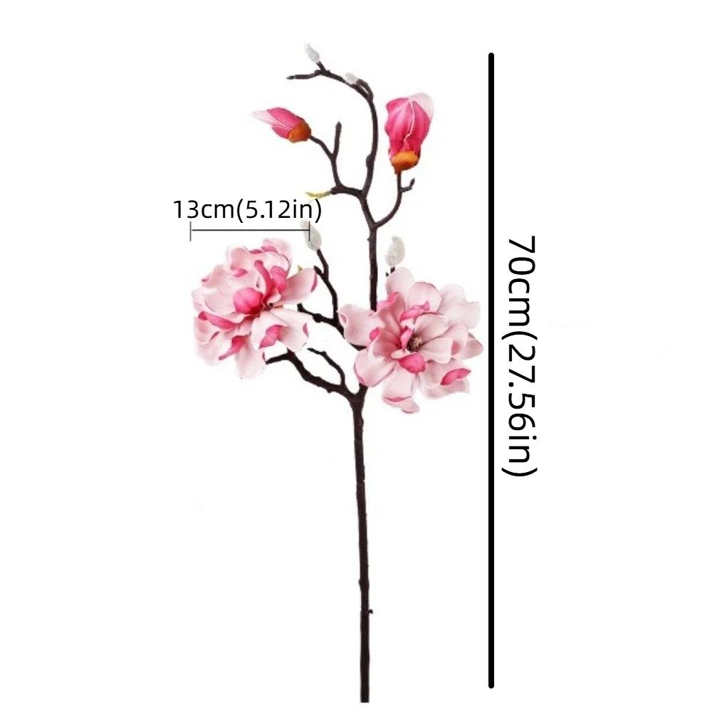 Handmade Artificial Magnolia Flower Real Touch Artificial Orchid Flowers  Home Living Room Decor